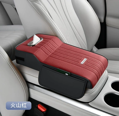 Cover, Universal Elbow Rest, Armrest box pad - volcanic-red
