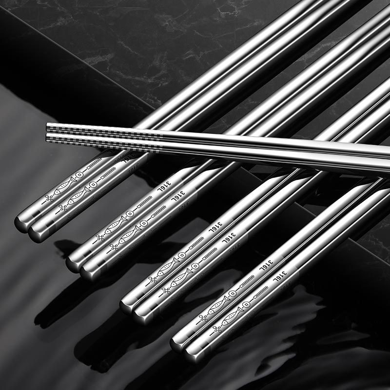Non-slip chopsticks stainless steel