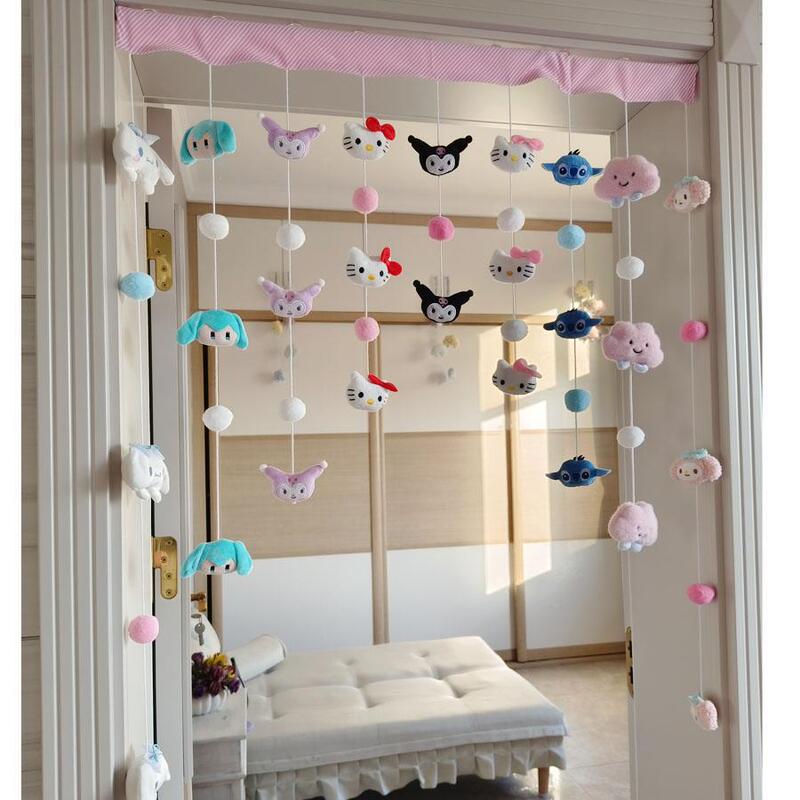 Adorable Family Bedroom Punch-Free Self-Paste Partition Room Decorative Door Hanging Curtain Household Bead Curtain Girl's Heart Adorable Family Bedroom Punch-Free Self-Paste Partition Room Decorative Door Hanging Curtain Household Bead Curtain Girl's Heart