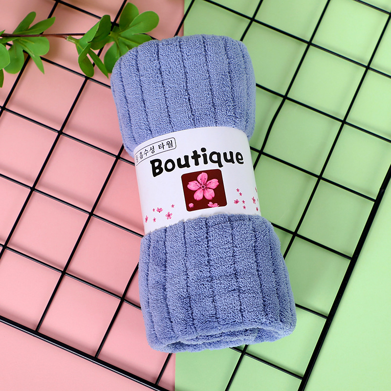 Toalla de tira japonesa colgante toalla facial urdimbre toalla de coral absorción de agua espesa suave doméstica