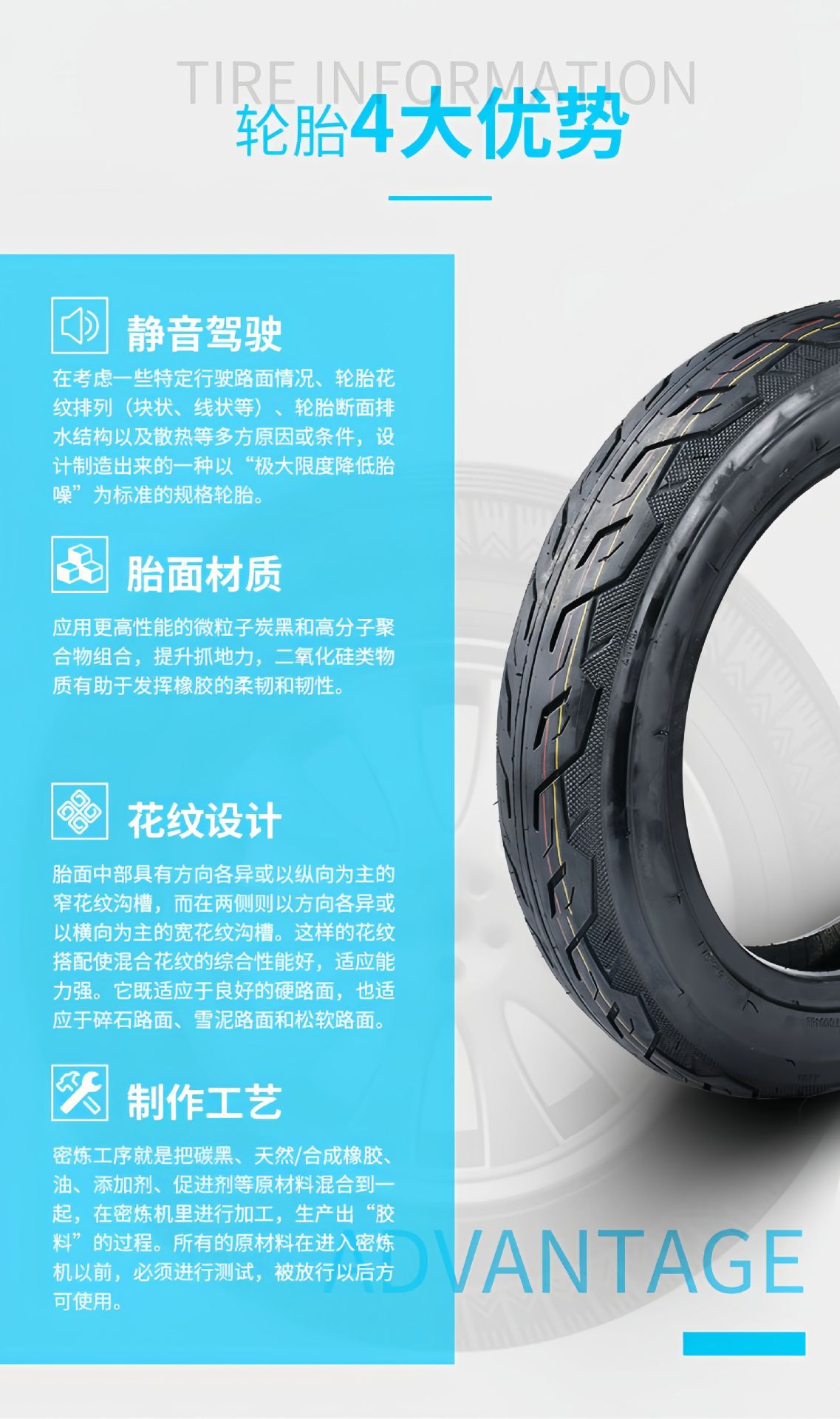 Manufacturer Sells 3.00-10 Vacuum Two-Wheel Electric Vehicle 14X2.50 Outer Tire Electric Three-Wheel Thickeneded Tire Steel Tire