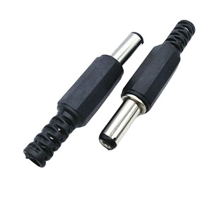 DC5.5 * 2.1 male plug welding wire type DC5.5 * 2.1 * 14mm assembled plastic male head 5.5 * 2.5mm