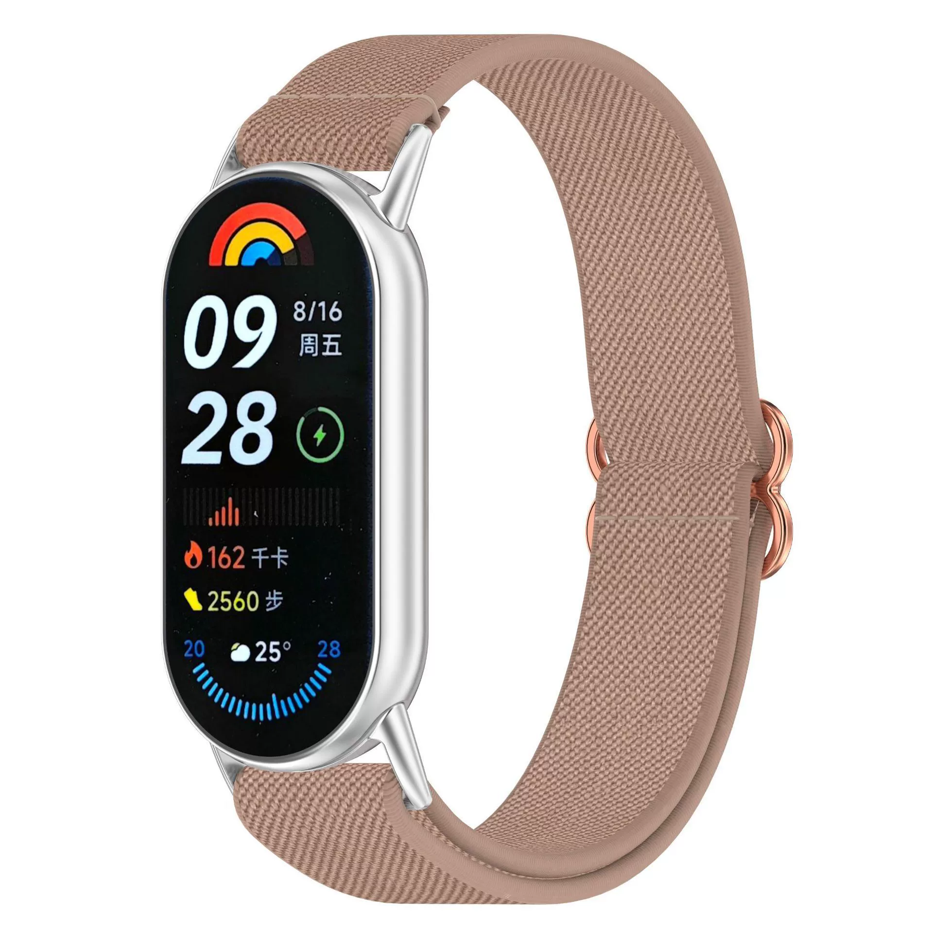 天异 Bracelet, elastic knitted nylon watch strap