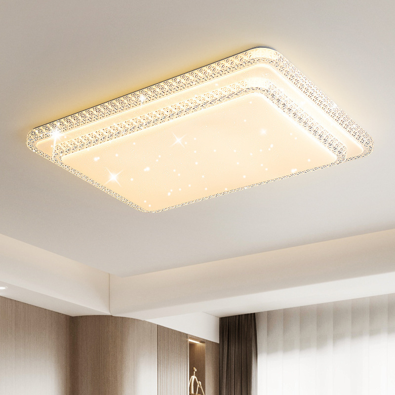 Living room lights 2022 new LED ceiling lights crystal lamps modern simple atmosphere light luxury style Hall main lights Living room lights 2022 new LED ceiling lights crystal lamps modern simple atmosphere light luxury style Hall main lights