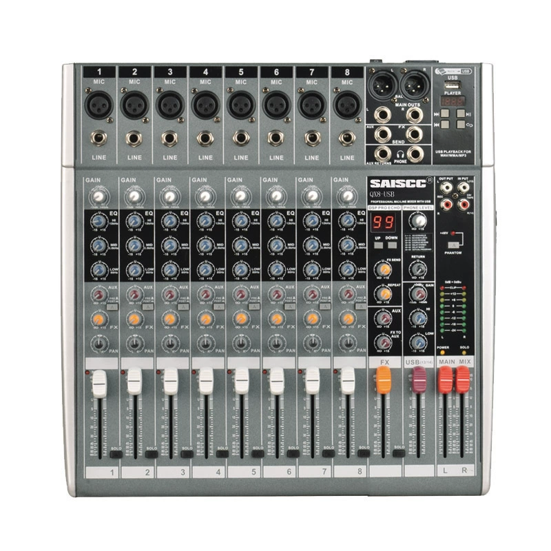 Professional 8th Road 12 Mixing Course with USB Bluetooth reverberation effect KTV small stage performance wedding family