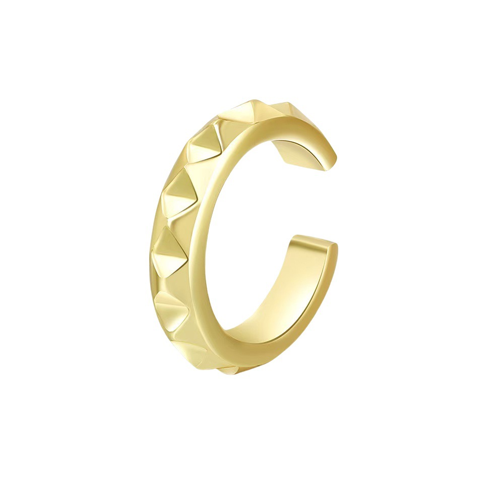 Oredos para damas creativas europeas y americanas Pendientes enrollados en espiral de cartílago no poroso Pendientes de clip de oreja de aleación ajustable para mujer