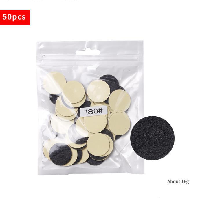 Suministro directo transfronterizo 50 piezas pedicura arena pieza de repuesto traje esmalte de uñas callos de piel muerta traje de pieza de arena reemplazable