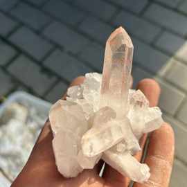 天然白水晶簇原石DIY消磁净化石紫水晶原石香薰石扩香石批发