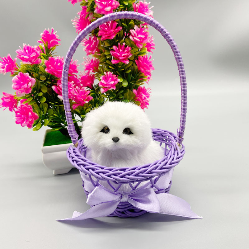 보라색 큰 바구니