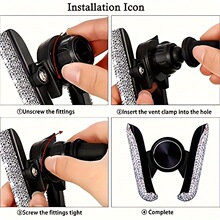 S 35244 Rhinestone car phone holder ���공���ֻ��ܿ羳��