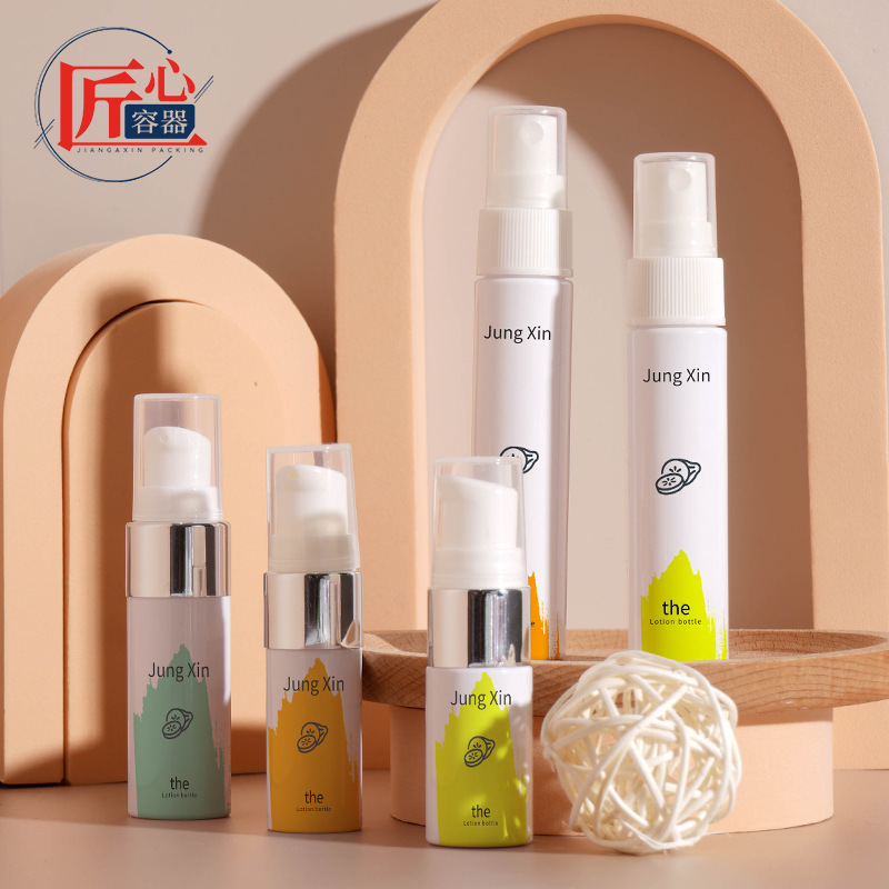 Customized Perfume Refill Bottle Spray Bottle 10-30ml Pet Portable Travel Press Pump Bottle Lotion Bottle Sample