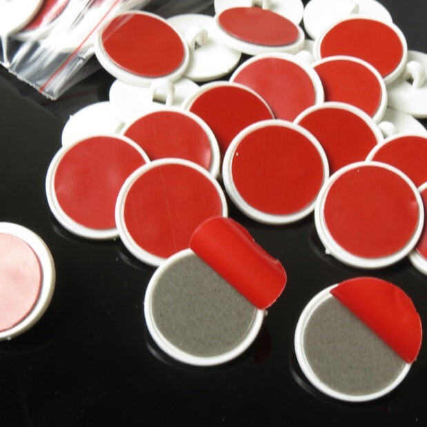 Round Adhesive Hook Hanging Adhesive 2cm White Ceiling Small Round Adhesive Hook Hanging Hook