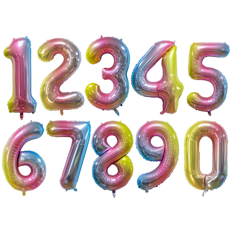 32寸数字美版瘦体气球