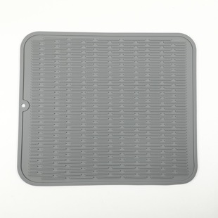Cross-Border Spot Silicone Drain Mat Dining Table Insulation Protective Mat Pot Mat Drain Silicone Mat Kitchen Countertop Protective Mat