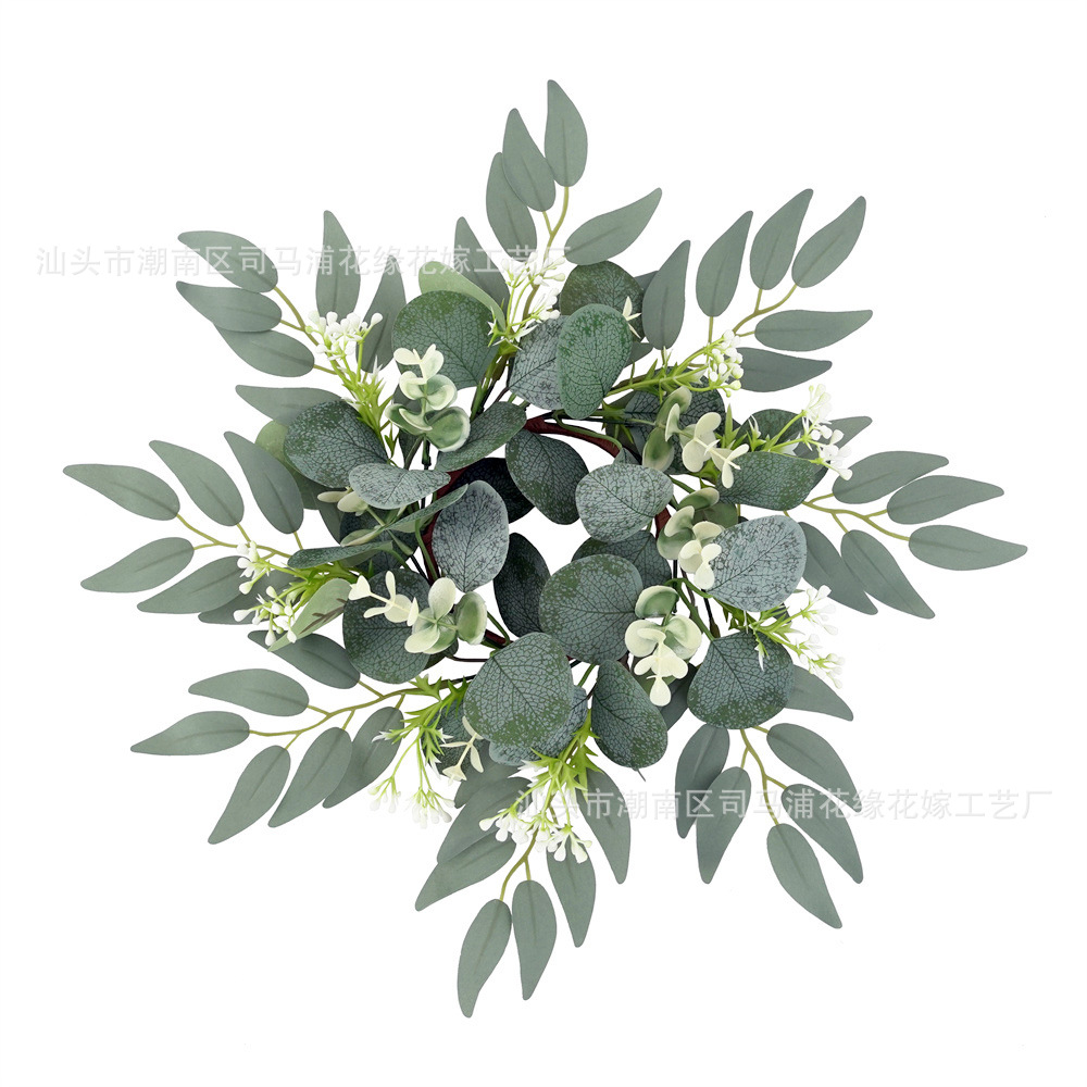 버드나무 잎과 눈 과일 화환(종이 화환)