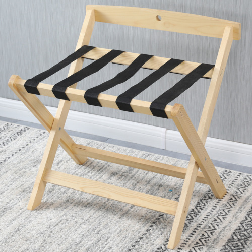 Hotel Furniture Solid Wood Luggage Rack Hotel Use Luggage Cabinet Guesthouse Home Use Bedroom Folding Storage Shelf Display Rack