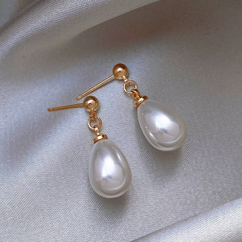 Серебряная игла, серьги из жемчуга, серебро 925 образец, французский стиль, интернет-знаменитость