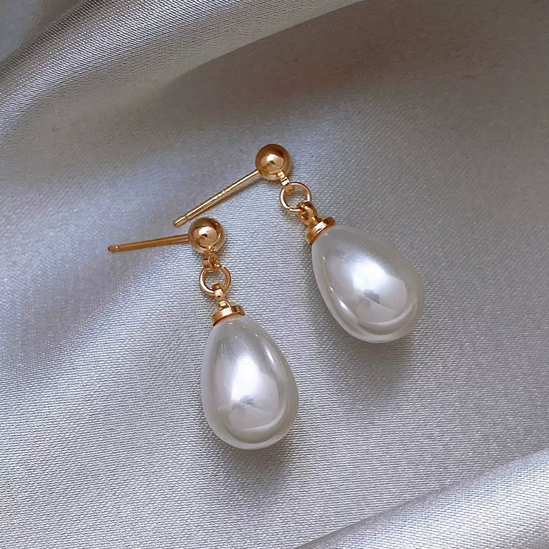 Серебряная игла, серьги из жемчуга, серебро 925 образец, французский стиль, интернет-знаменитость