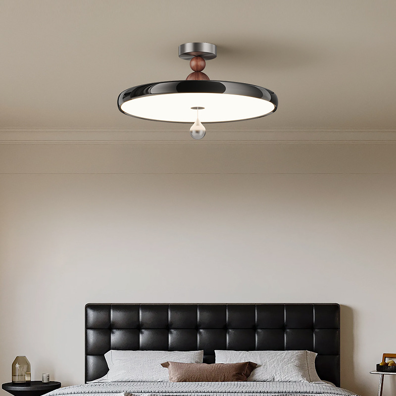 [Estrictamente seleccionado] Araña retro pastoral americana 2025 nueva lámpara de sala de protección ocular de nogal estilo crema francés