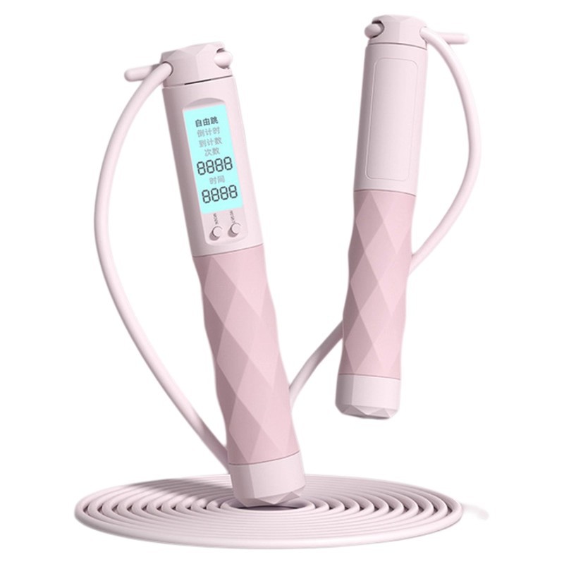 Cuenta electrónica salto de cuerda quema grasa ejercicio de pérdida de peso acondicionamiento físico adulto examen físico de estudiantes de primaria y secundaria cuerda de alambre de acero sincronizada