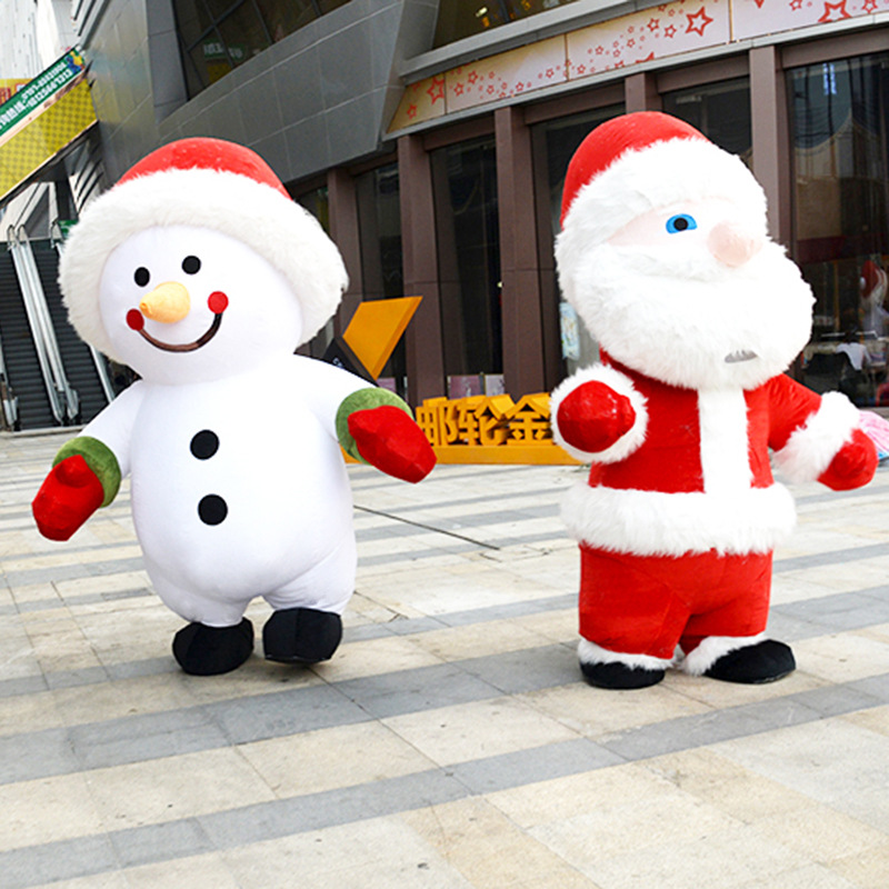 Cosplay Christmas Inflatable Santa Claus Mascot Costume Suit Cosplay Party  Game Dress Outfit Clothing Advertising Christmas Gift|Mascot| - AliExpress