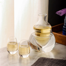 创意酒杯清酒壶冷酒壶日式清酒套装玻璃日本家用冰酒壶酒器温酒壶