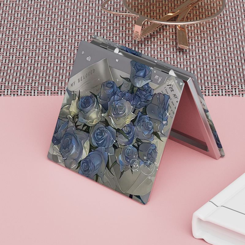 Beautiful personality portable small mirror student double -sided…