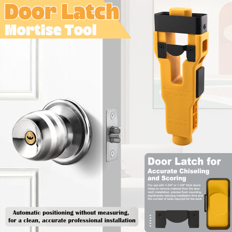 ドアラッチほぞ溝ツール取付キットヘルプ除去材料取付Door Latch Mortise Too|undefined