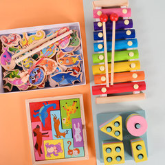 Educational puzzle toys for 3-6 year old children, building blocks, baby early learning, thinking training, wooden toys, puzzle wholesale