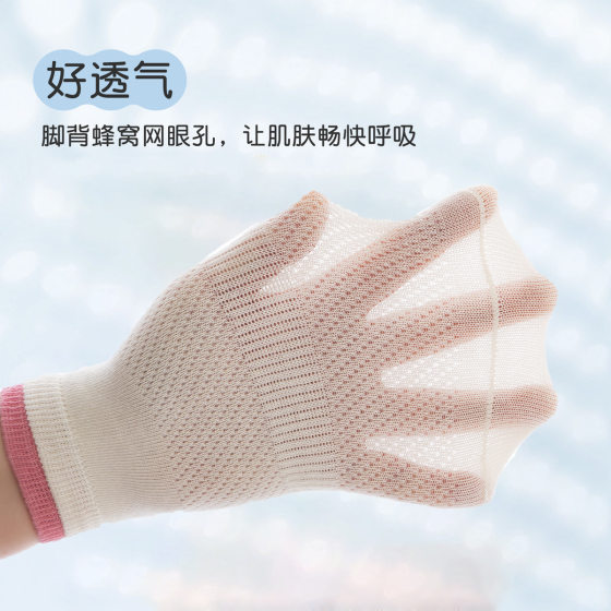 2025 girls socks summer solid color double Luo Kou socks breathable mesh girl versatile candy color cotton socks wholesale