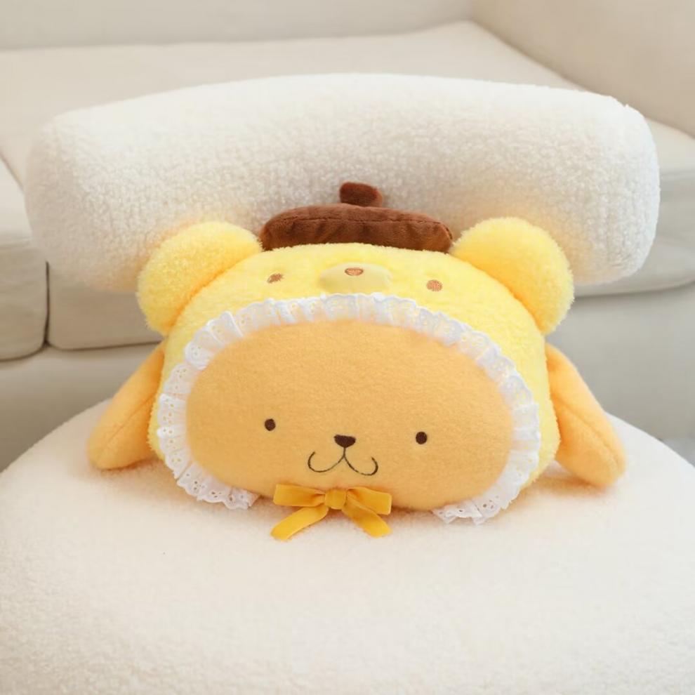 Cartoon car headrest car pillow seat pillow car neck pillow cute four seasons universal car waist cervical pillow