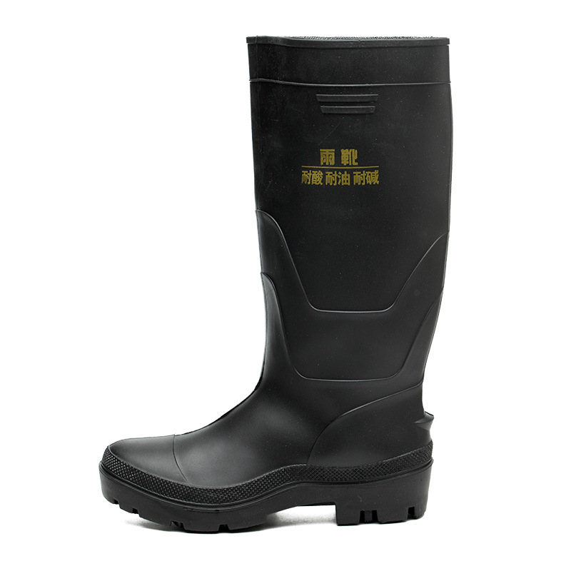 厂家直销雨鞋PVC橡胶底水鞋防水耐油耐酸碱