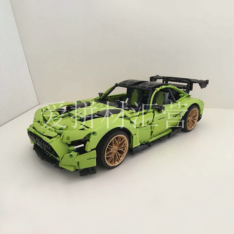 MOC-73939 AMG GT-R Super Sports Car Static Edition Domestic Building Blocks Compatible with Lego Technology MOC-73939 AMG GT-R Super Sports Car Static Edition Domestic Building Blocks Compatible with Lego Technology