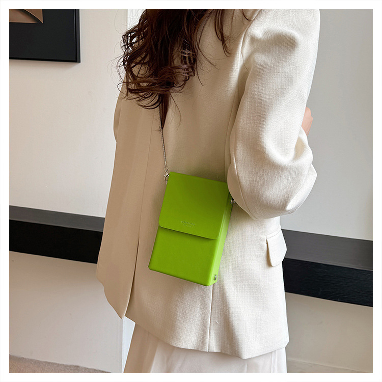 Damen Umhängetasche Mini Handytasche Rote Kettentasche Elegant_voghion.com