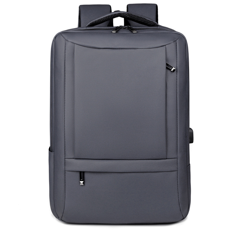 Mochila transfronteriza nueva para hombre, mochila simple recargable USB, mochila de negocios impermeable, bolsa de computadora de viaje de viaje