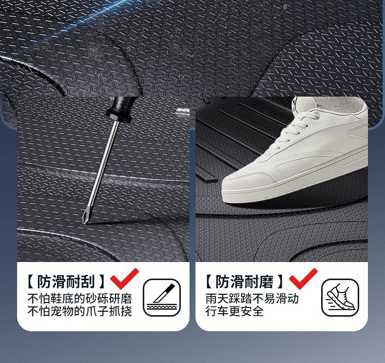 Suitable for 26 Models of Song Pro Ultra Ev, Full Surround Tpe Eco-Friendly High-End Floor Mats for Interior Modification