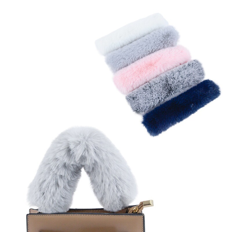 New Single Winter Mao Handle Cover Velcro Faux Rex Rabbit Fur Handbag Belt Cover Plush Mouldered Shoulder Strap Accessories New Single Winter Mao Handle Cover Velcro Faux Rex Rabbit Fur Handbag Belt Cover Plush Mouldered Shoulder Strap Accessories