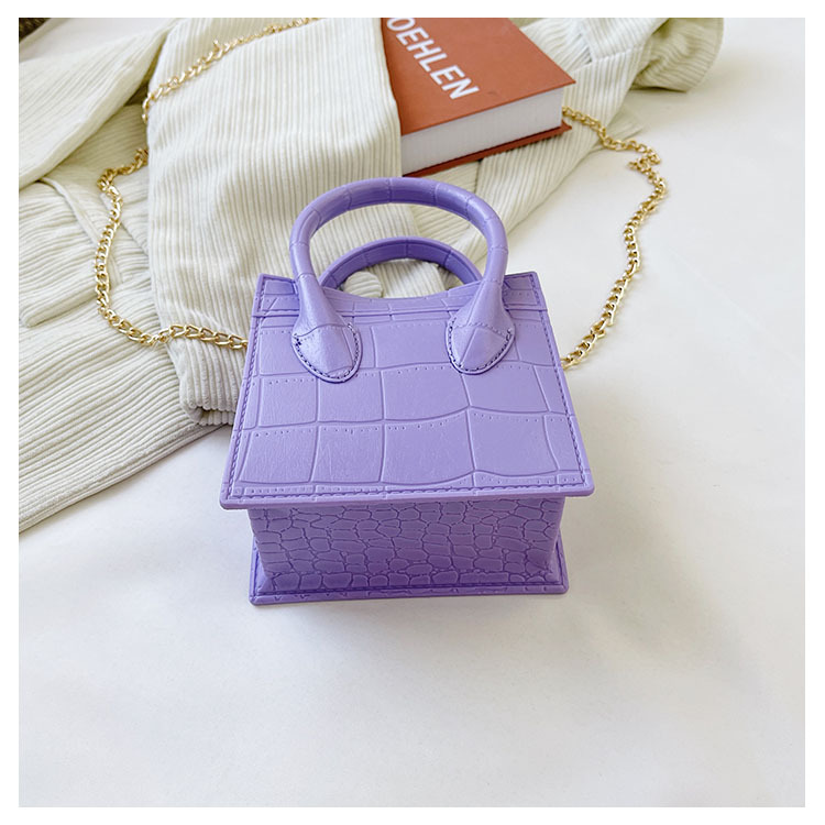 2025 Cross-border new popular smiling face bag, small square bag, fashionable and versatile chain hand bag, shoulder and crossbody jelly women's bag undefined