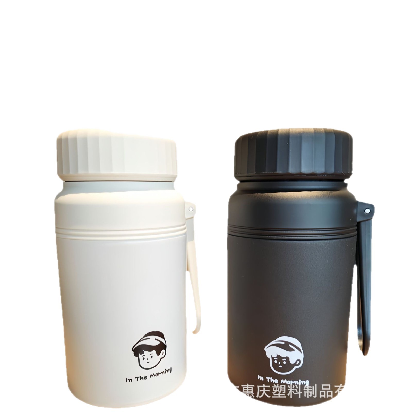 Taza de aislamiento de acero inoxidable portátil taza de pareja de gran capacidad con tabique de té taza de agua de té taza de oficina de aislamiento frío taza de hielo