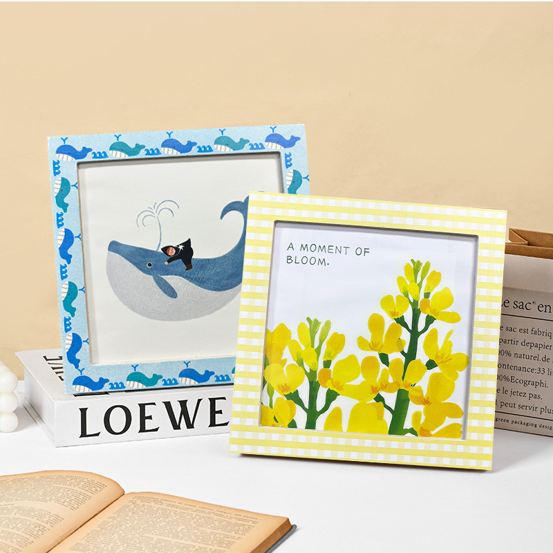 Nordic Natural Fresh Wood Photo Frame 6*6, Perfect Decoration for Home Decor, Suitable for Gift-Giving, Direct Sales from the Manufacturer