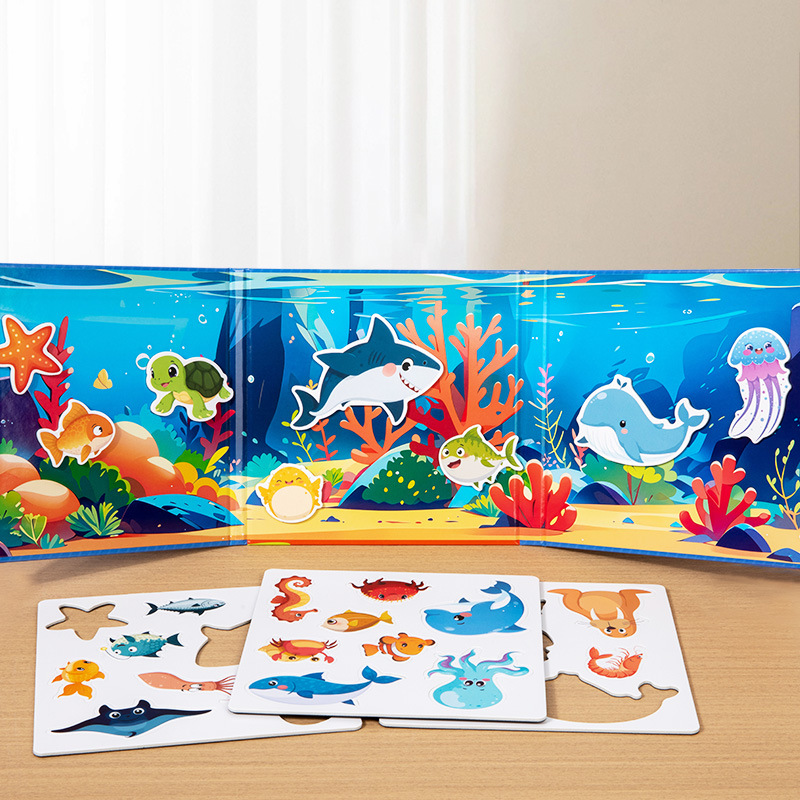 Libro de pintura de agua cognitiva de educación temprana, graffiti repetido, libro de pintura para colorear de agua clara, juguetes educativos de educación temprana cognitiva de animales para niños