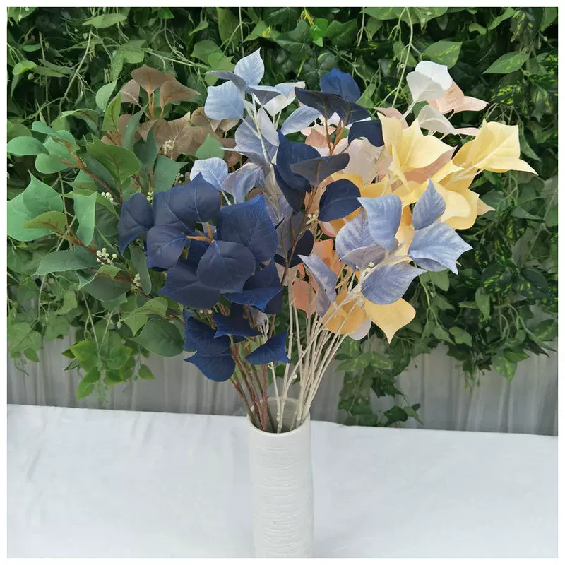 仿真菩提叶婚庆居家装饰植物墙背景墙配材绿植高仿真