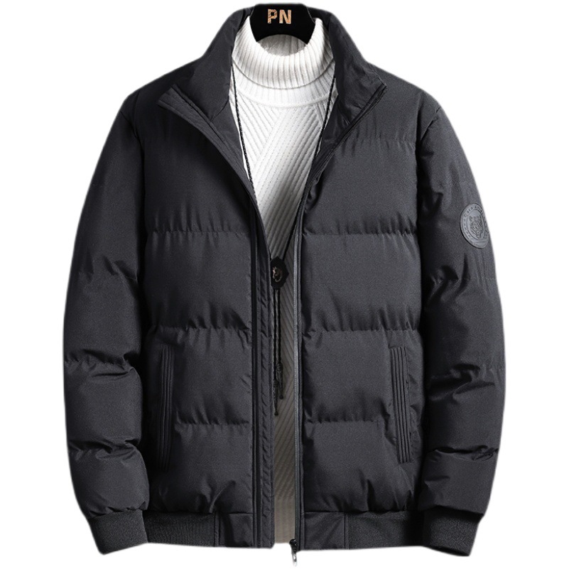 Abrigo de algodón acolchado abrigo de hombre invierno 2023 nueva marca de moda abrigo de algodón acolchado engrosado gordo más tamaño chaqueta de los hombres