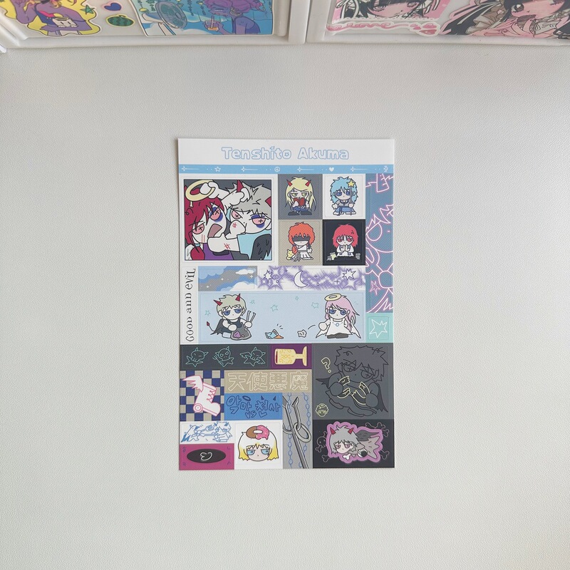 日本のステッカーかわいい漫画ステッカーイン韓国コラージュキャラクターグカステッカー diy 装飾ハンドブックステッカー|undefined