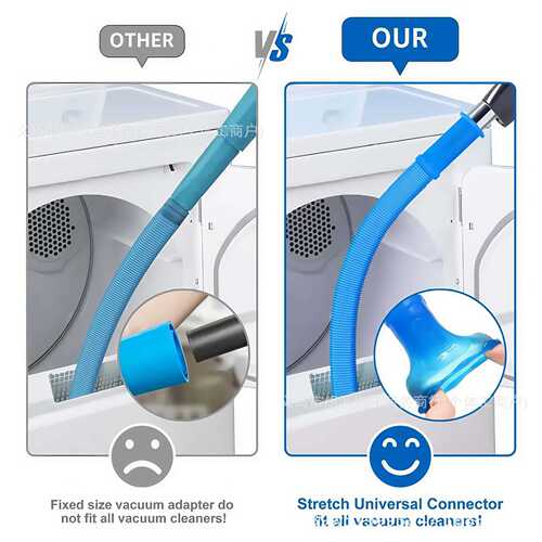 Hot vacuum cleaner vent cleaning kit dryer ventilation vacuum hose lint remover