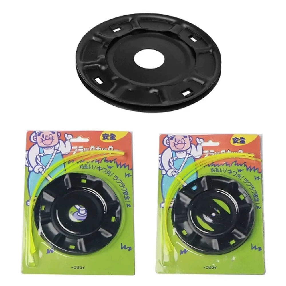 Бензиновая газонокосилка с литиевой батареей, режущая головка из железного диска для травы с отверстием диаметром 25,4 мм/5 мм, специальная режущая головка и леска для травы.