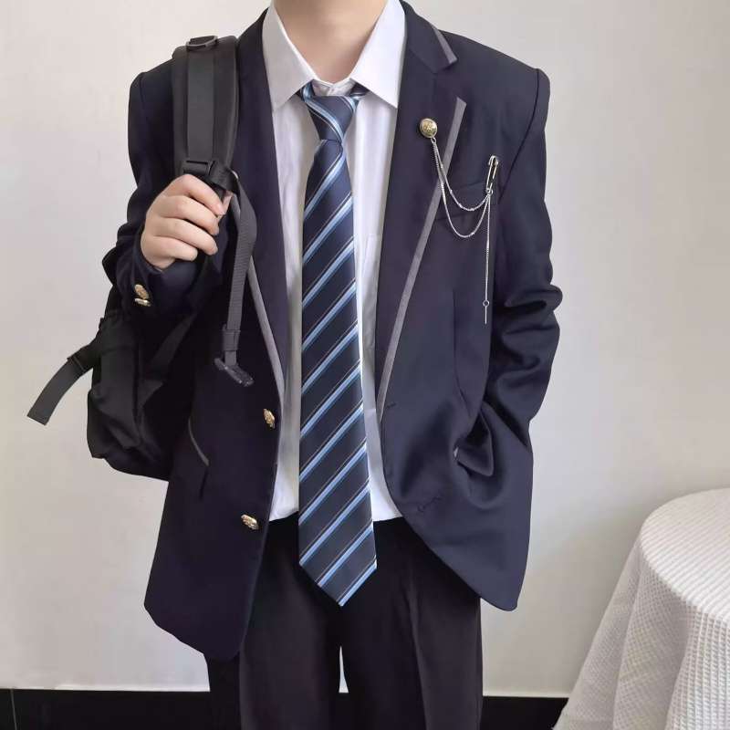 Trendy Original Japanese-Style Suit College Style Campus Dkjk Suit Jacket Uniform Class Uniform School Uniform Prep School Uniform