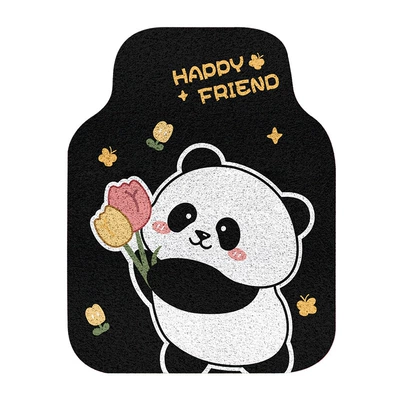 Universal Foot Pad: and Easy-to-take-care Universal Girl Non-slip - colored-silk-circle-tulip-panda-front-1-4562cm-front-foot-pad-silk-circle