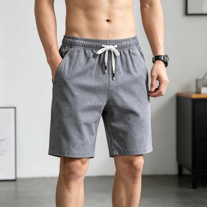Men's Summer Shorts, Cotton and Linen Five-Point Pants, Loose Casual Trendy Linen Beach Pants