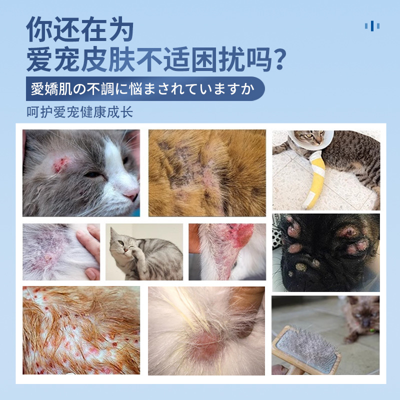 【源メーカー】猫犬脂腫舒膏皮膚脱皮軟膏猫犬白癬ペット皮膚腫れ消腫|undefined